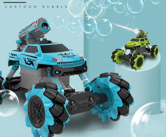 2-in-1 Remote Control Drift Car with Bubble Shooter